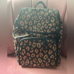 kate spade The Little Better Sam Leopard Medium Backpack. NWT